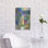 Table Scape With Irises »par Annelein Beukenkamp, art mural en métal, 16 po x 24 po