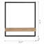 Tablette murale en fer et en bois 15,7 po x 5,9 po x 17,7 po Home Style