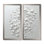 «Summer White Butterflies In The Sky - Abstract Collages», impression sur toile contemporaine blanche 2 pièces