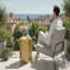 Table d'appoint hexagonale Luxury Luxury