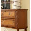 Armoire d'entrée vintage à 2 tiroirs avec console florale en bois massif rétro Vintage-133209458