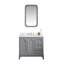 Grand meuble-lavabo de comptoir en marbre 36 po avec robinet Carrara-292632687-292632686