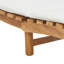 Chaise longue de jardin avec coussin vidaXL brun 77,95 po x 21,65 po x 23,03 po-995433732