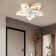 Izzabella 24.6" 7 - Blade LED Dimmable Flush Mount Ceiling Fan with Light and Remote