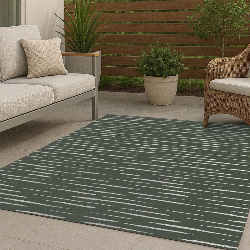 Lak Non-Slip Outdoor Rug, Rectangle 3' x 5'