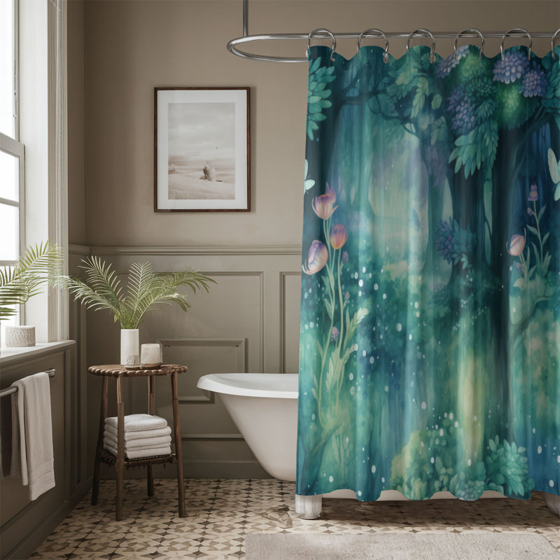 Rideau de douche Woodland Delight - Premium, H 74 po x l 71 po