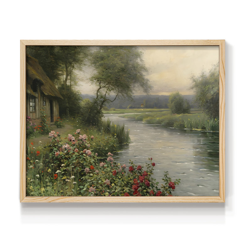 Paysages rétro - CXCIV - reproduction encadrée, Naturel, H 22 po x l 28 po
