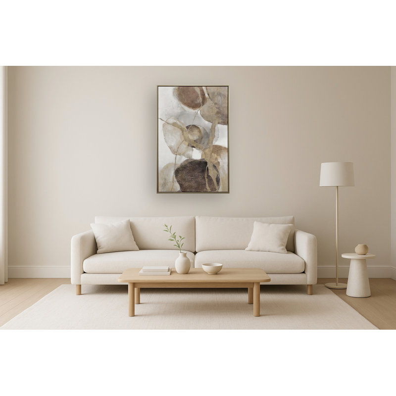 Art mural encadré Ethereal Whispers II, 24 po x 35 po, cadre champagne