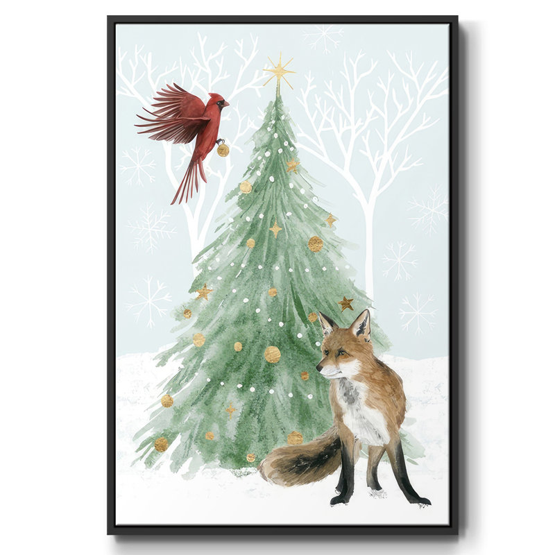 Noël en forêt, collection B, Noir, H 25 po x l 17 po x P 1,5 po