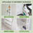 6-Tier Narrow Plastic Storage Shelf With Scroll Wheel-112276780