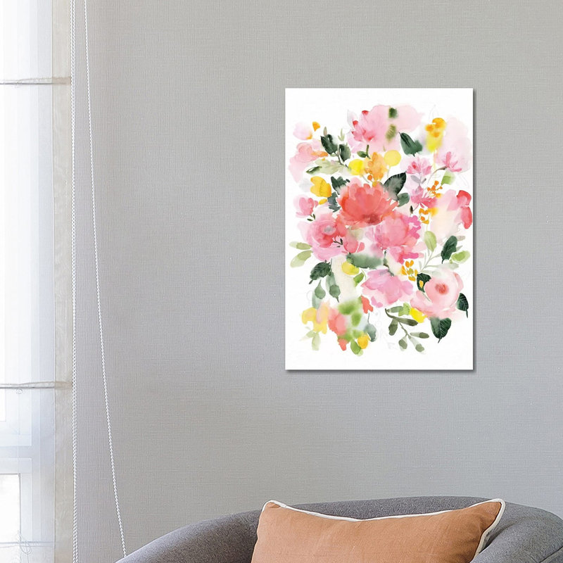 Happy Life I by Stephanie Ryan - Painting on Canvas, Wrapped Canvas, 66.04cm H x 45.72cm W x 3.81cm D