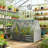 2-in-1 Raised Planter Greenhouse,Raised Garden Bed,Planter Raised Bed, Clear-1508482956