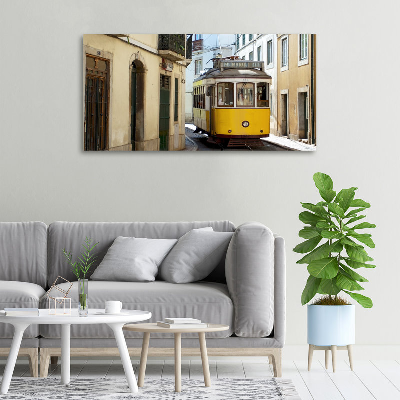 Tram From Lisbon - No Frame Print on Canvas