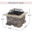 Natural Stone Style Mgo Wood Burning Outdoor Fire Pit With Lid