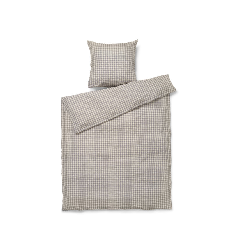 Baek And Bolge Duvet Cover Set Including Pillows, Gray/Birch, Twin Duvet Cover + 1 Standard Pillowcase