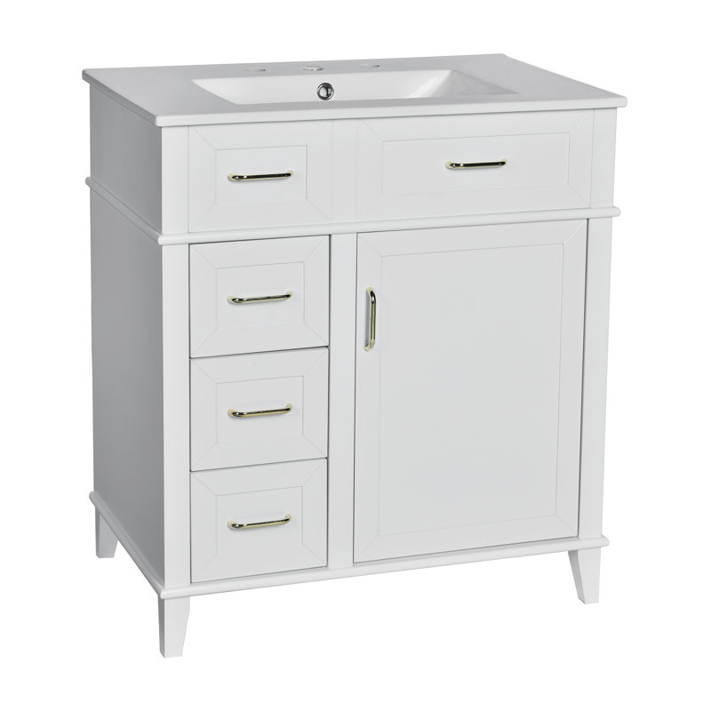 Meuble-lavabo de 30 po, Blanc
