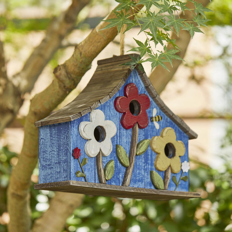 Maison d'oiseaux 11,75 po x 15 po x 4,5 po Breshaun