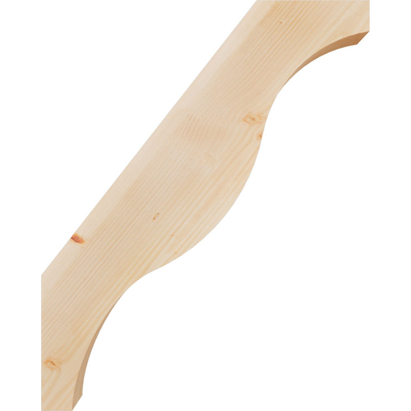 Attelle de genou Funston, Sapin de Douglas, Lisse, H 40 po x l 3,5 po x P 32 po