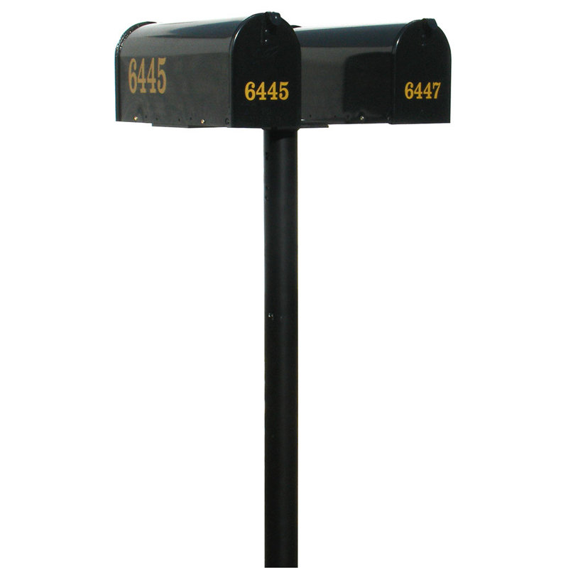 Hanford Aluminum Post Mounted Mailbox, Yes