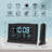 Alarm Clocks For Bedrooms With Battery Backup, Auto Set Digital Clock With Date And Day Of Week, Indoor Temperature Humidity, Moon Phase, Dimmer, Auto DST, USB Port
