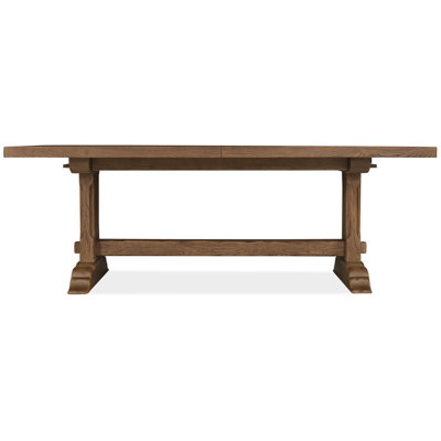 Driftwood Rectangle Dining Table with Two 20-inch Leaves