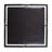 Fitzgerald Square Handcrafted Black & Brass Metal Framed Mirror