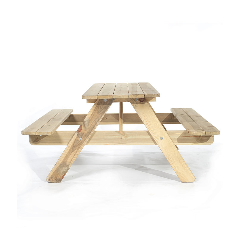 Lesly 6 - Person Wood Patio Dining Set with Rectangular Table