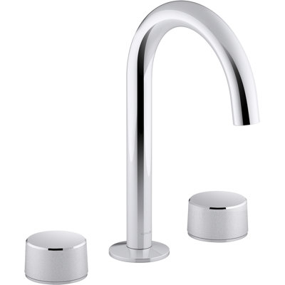 Components Wide Spread Bathroom Faucet with Handles