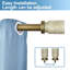 Tringle à rideaux simple réglable 1 po Peterson-24109408-24109404