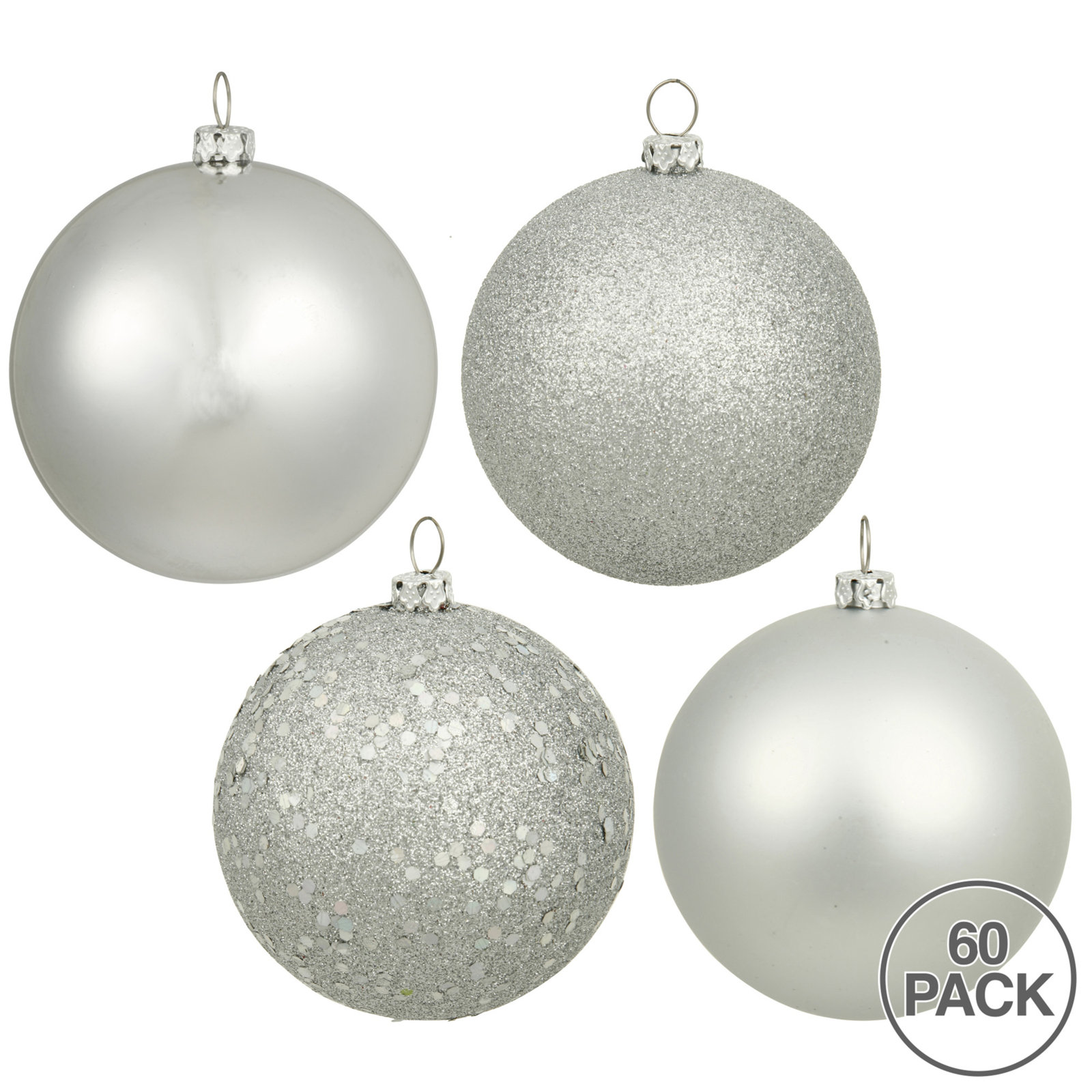 The Holiday Aisle® 2" Bauble, Silver