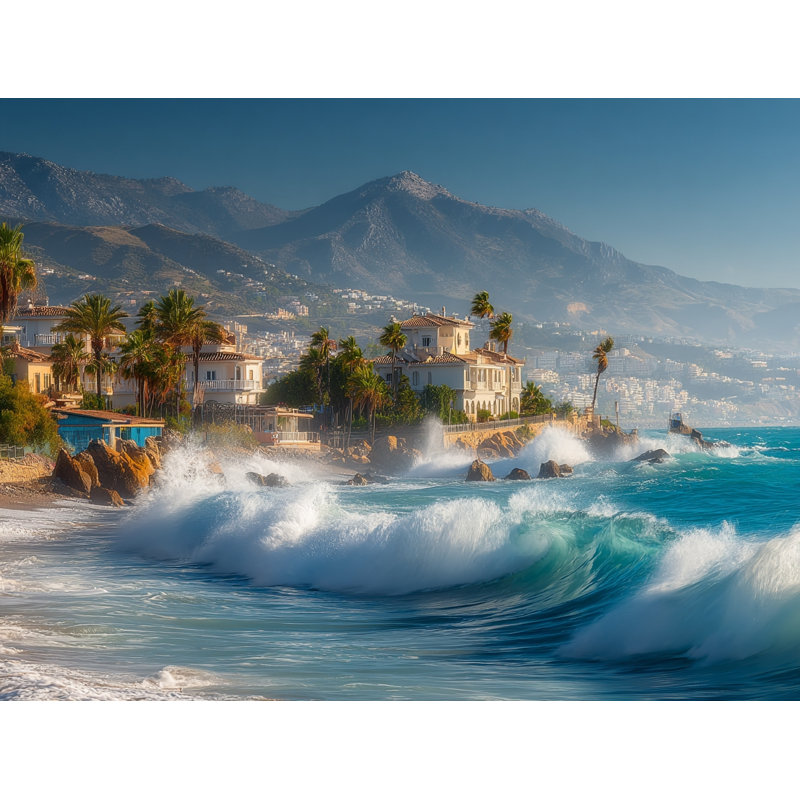 Impression sur toile Pacific Serenity - Tranquil Ocean Cliff