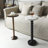 COZAYH Small Pedestal Round End Table, Living Room Furniture, Light Espresso