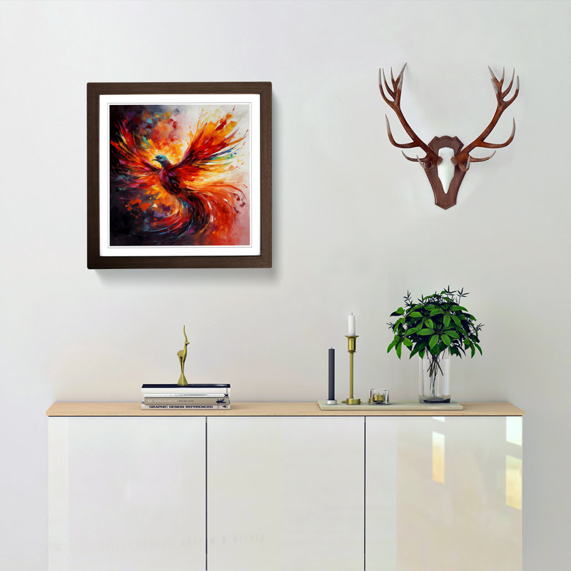 Phoenix Abstract Art No.3 - Framed Print