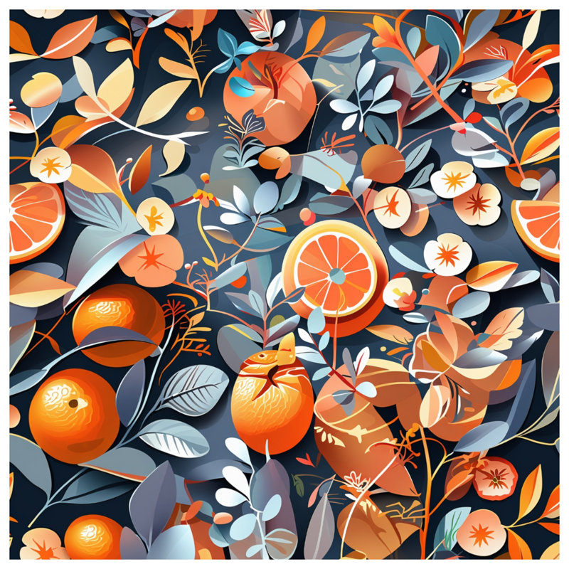 Housse de couette Oranges Bedding, Très grand lit