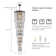 20 - Light Dimmable Tiered Chandelier