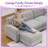 6 - Piece Soft Upholstered Modern Modular Sectional Sofa Set With Movable Ottoman-1547616188