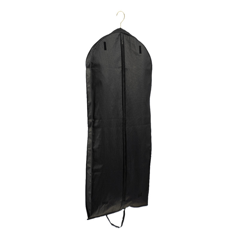 Sac à vêtements en PP respirant noir (gousseté), H 60 po x l 24 po x P 4 po, Noir, noir, noir, noir
