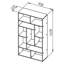 Shironda 162.8cm H x 90.8cm W Cube Bookcase