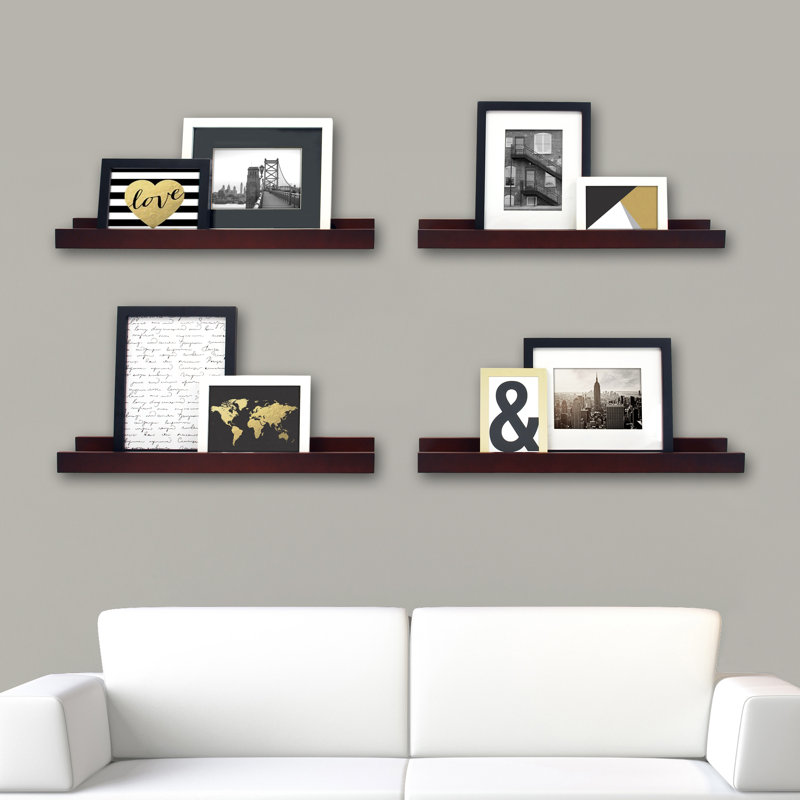 Tablette murale 4 pièces Drea, Espresso