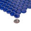 Penny 1 " X 1 " Straight Edge Glass Mosaic Sheet Wall & Floor Tile-1946857691