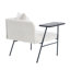 Chaise de lecture moderne, chaise d'appoint rembourrée avec table et coussin-1551475340