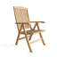 Folding Teak Patio Dining ArmChair