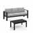 Gray Cushion/Black Frame