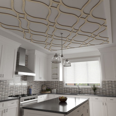 Panneau de plafond décoratif en bois Villarreal
