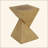 MGO Side Table, With Twisted Hourglass Design For Modern Interiors And Outdoor Spaces-1534490626