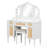 Makeup Vanity Desk With 13 Hollywood Bulbs, 3 Lighting Modes, And Ample Storage For Modern Glamour