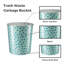 Ophia 7.7 Litre Plastic Waste Paper Basket Bin Pack Of 2 Round Waste Basket Open Trash Can