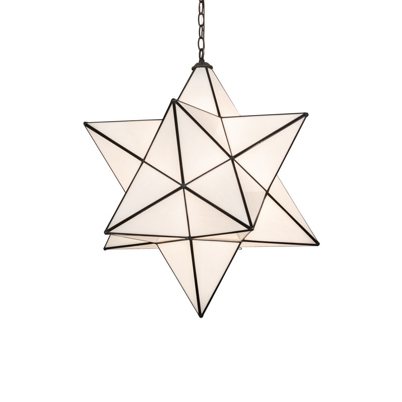 24" Wide Moravian Star Pendant