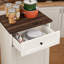 Armoire poubelle inclinable 10 gallons avec rangement à tiroirs pour le salon de cuisine