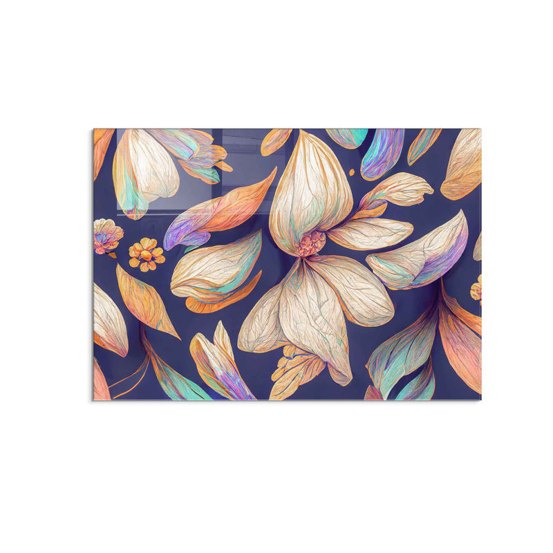 Superbe peinture murale en verre trempé 27,6 po x 39,4 po | 100% verre trempé, épaisseur: 0,16 pouce | Décoration élégante pour le salon ou le bureau, durable et facile à nettoyer, idée de cadeau parfaite